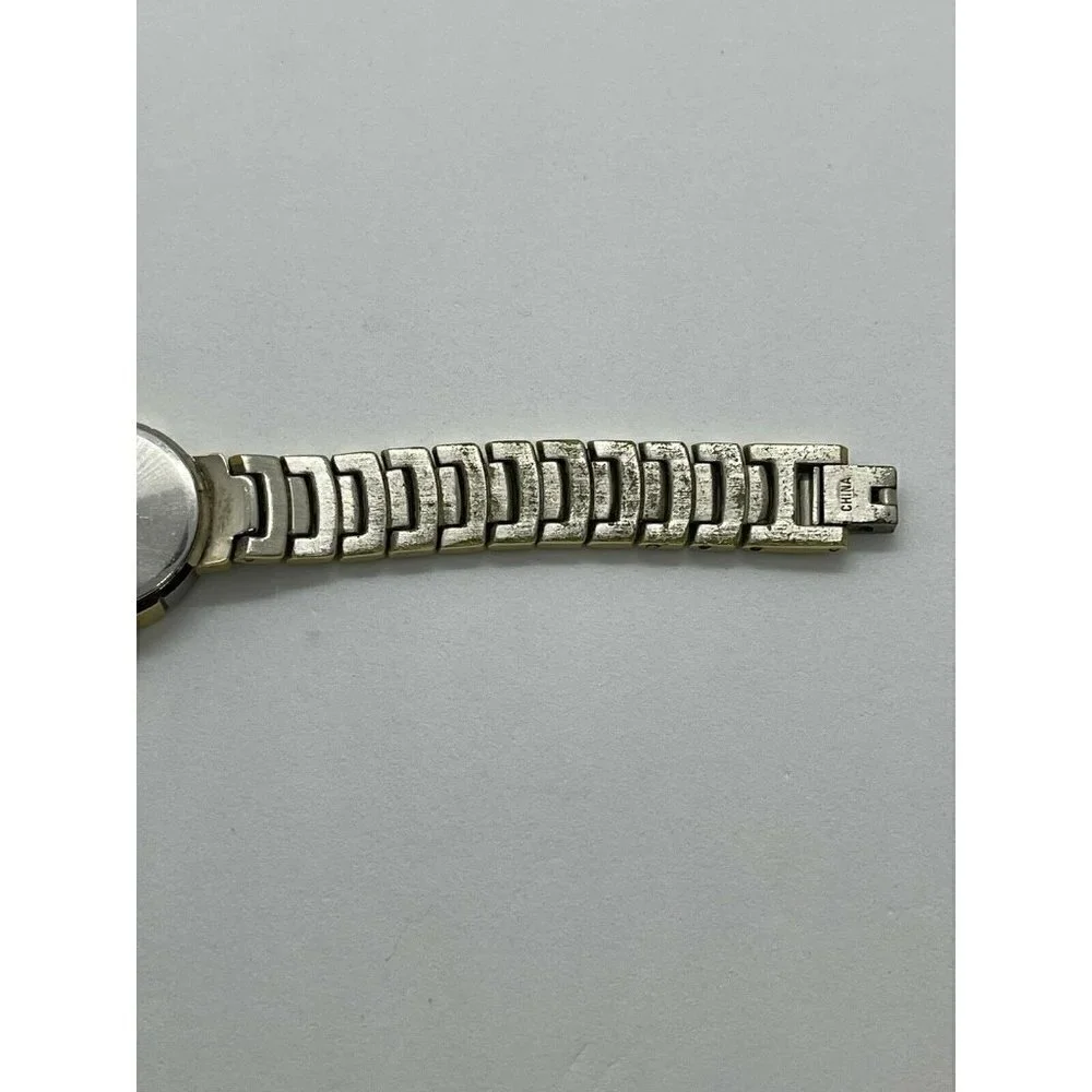 Anne Klein 10/3050-1 Women's Watch Link Bracelet Roman Numerals 2 Tone Date